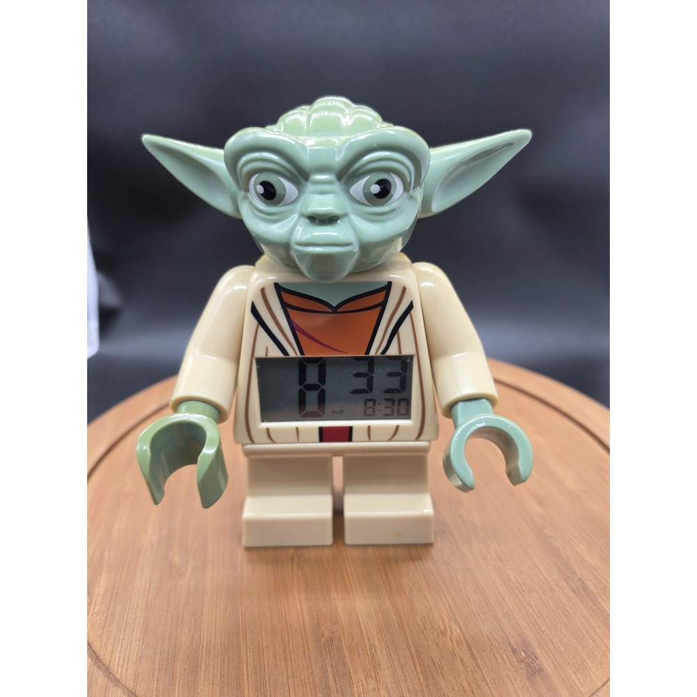 Lego Star Wars Yoda Digital Alarm Clock Tested Works Adjustable Arms & Hands